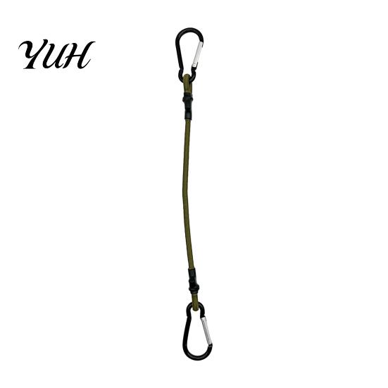Durable Stretch Straps for Outdoor Travel Bungee Cord with Metal Hooks, Elastic Rope Secure Reliable Fixation Cords Logistics Strap, Flexible