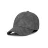 VARZAR VA Studded Vegan Leather Ball Cap Charcoal