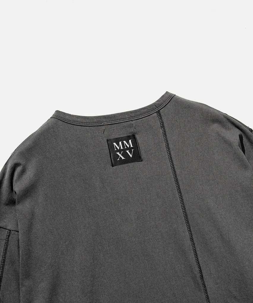 VASTIC Cover Stitch Flag Long Sleeve_Charcoal