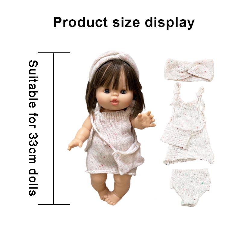Fashion Doll Clothes for 13.39inch Reborn Doll 33cm Baby Dolls Clothes Accessories For Girls Dress Up DIY Toy Birthday Gifts