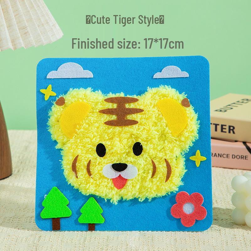 DIY Children's Sew-and-Stitch Christmas Tree Threading Kit