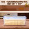 1 Set Large Capacity Airtight Food Storage Container - Reusable, Flip-Top Bread & Kitchen Organizer Box with PTFE Coating