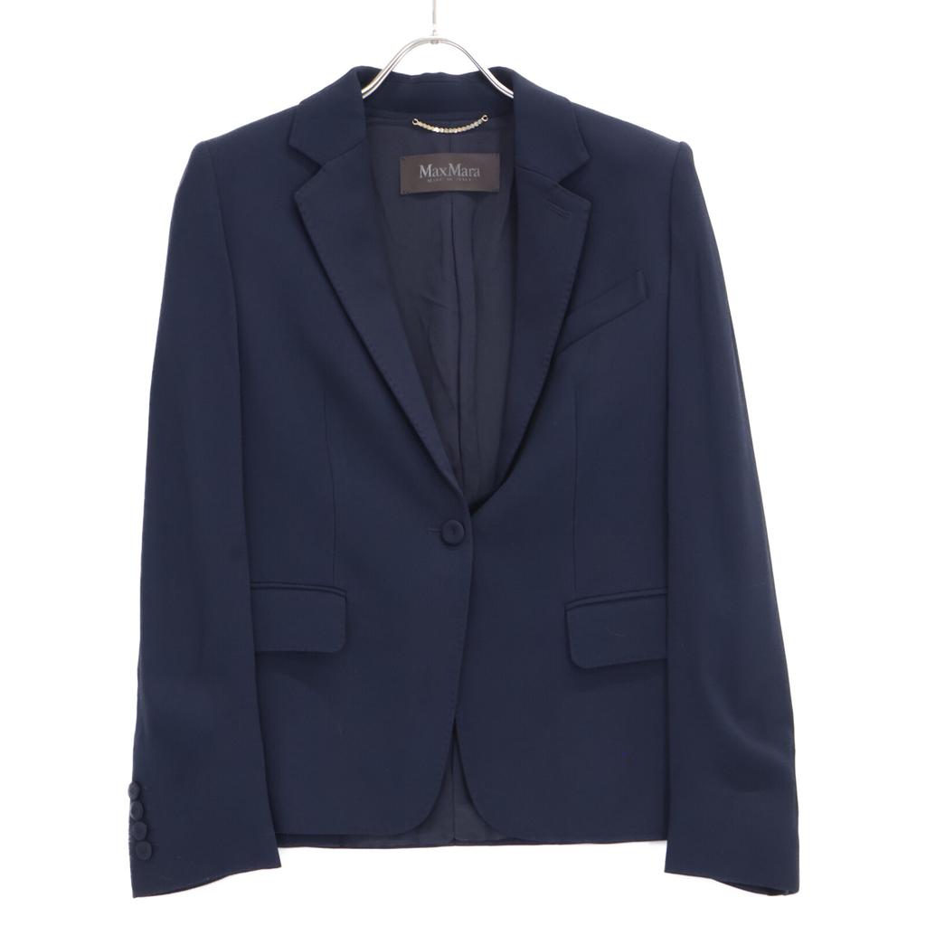 Max Mara Navy Pianoforte Tailored Jacket Jacket 36 NavyUsed