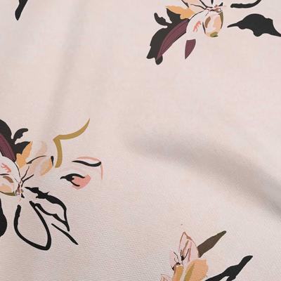 Βαμβακερό Ελαστικό Απαλό Ροδακινί Ύφασμα Φλοράλ & DIY Ρούχα Ύφασμα Κουιλτ Ύφασμα με Μοτίβο Ανά Γιάρδα 40 Ιντσών