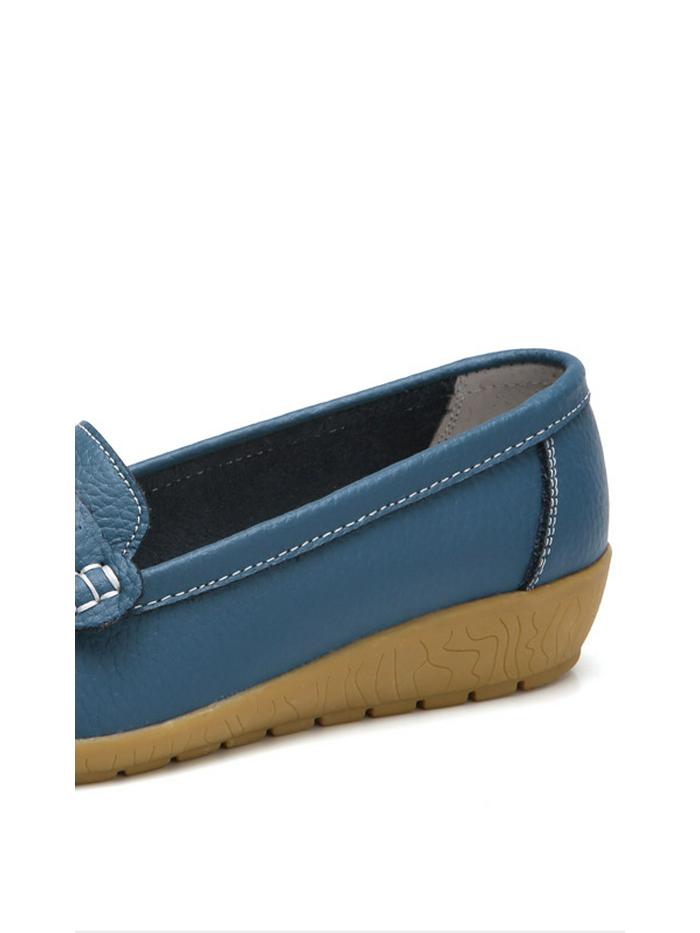 

Летние мягкие кожаные туфли-клинья для женщин среднего и пожилого возраста – Дышащий дизайн 38