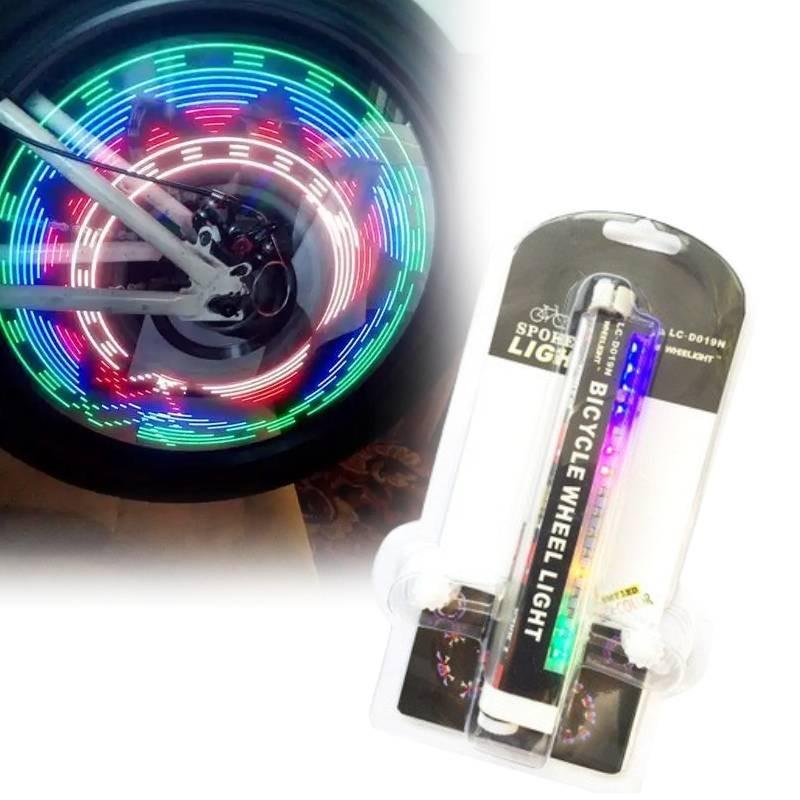 Bicycle Led 16 Wheel Light Waterproof Warning Lights Bike Tools Accessories