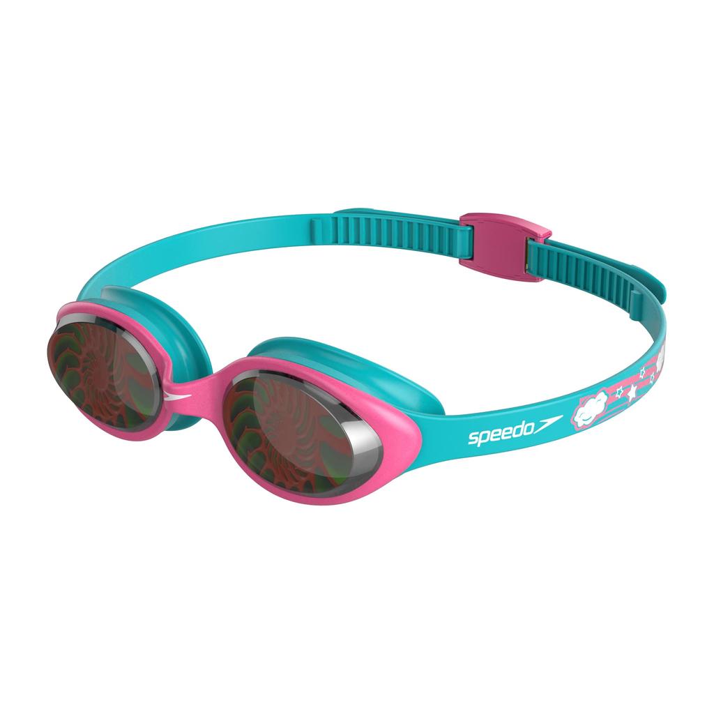 Speedo Illusion Junior Bali Free Size Goggles, Unisex, SEB02212, Blue/Pink,