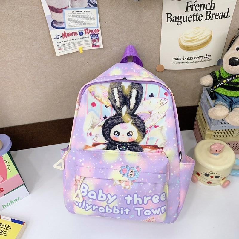 Kindergarten Primary School Students Schoolbag Cartoon Animation Foreign Style Printing Boys And Girls Backpack Children'S Backpack