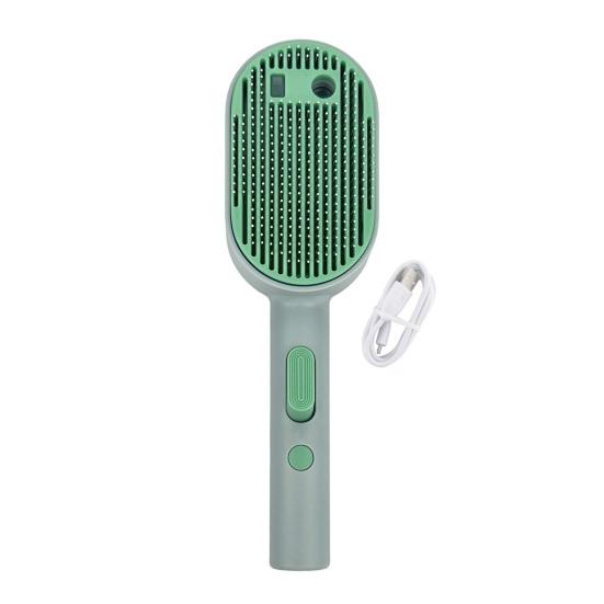 Hunde Nebelbürste 3 in 1 Selbst reinigende Katzenbürste Nebelspray Antistatische Massagebürste Wiederaufladbarer Pflegekamm für Haarendung Langes kurzes Haar Haustiere Verwendung