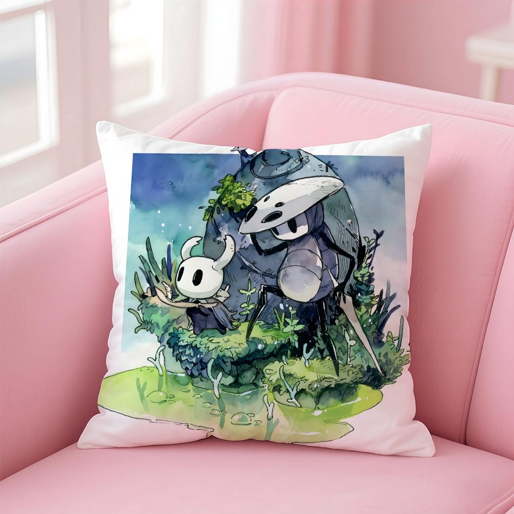 

Game HHollow Knight Silksong Cushion Cover Pillow Case Ultra Soft Skin Friendly Fabric Cloud Like Comfort Concealed Zipper 30X30cm