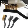 3 Pcs Cleaning Brush 3D Printer Dust Rust Cleaning Brass Steel Nylon Brush for Nozzle Hot Bed
