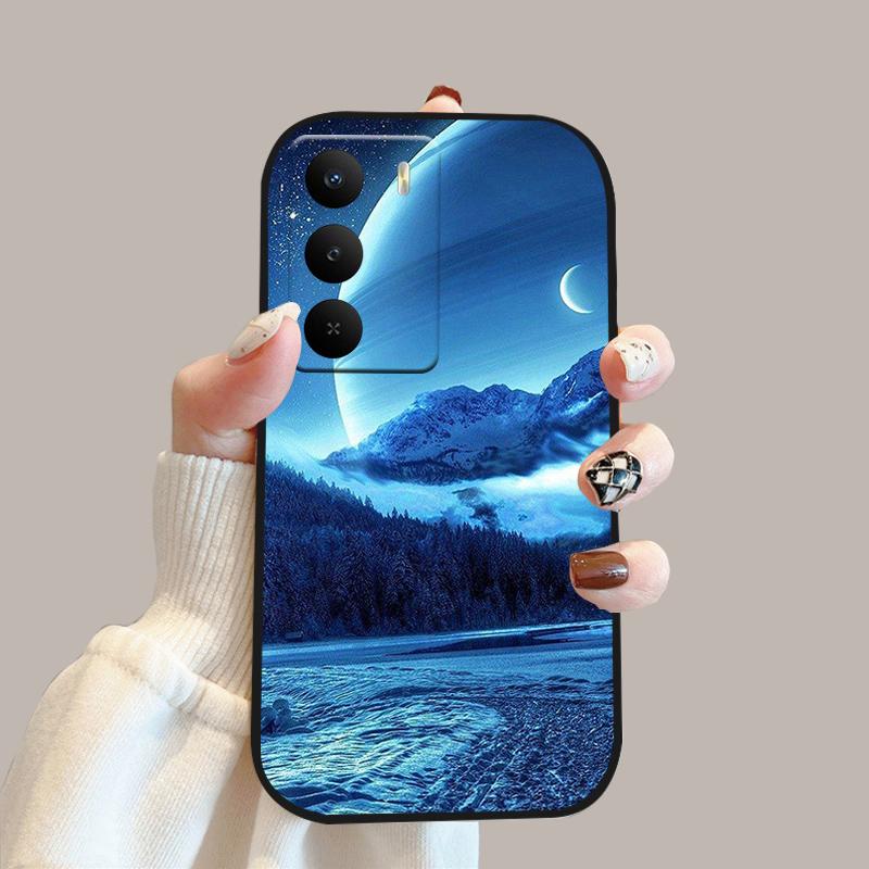 For Realme V60 Pro Case V 60 Pro Silicone Soft TPU Phone Bumper Cover For Realme 14x 5G Fashion Cute Cartoon Protective Fundas