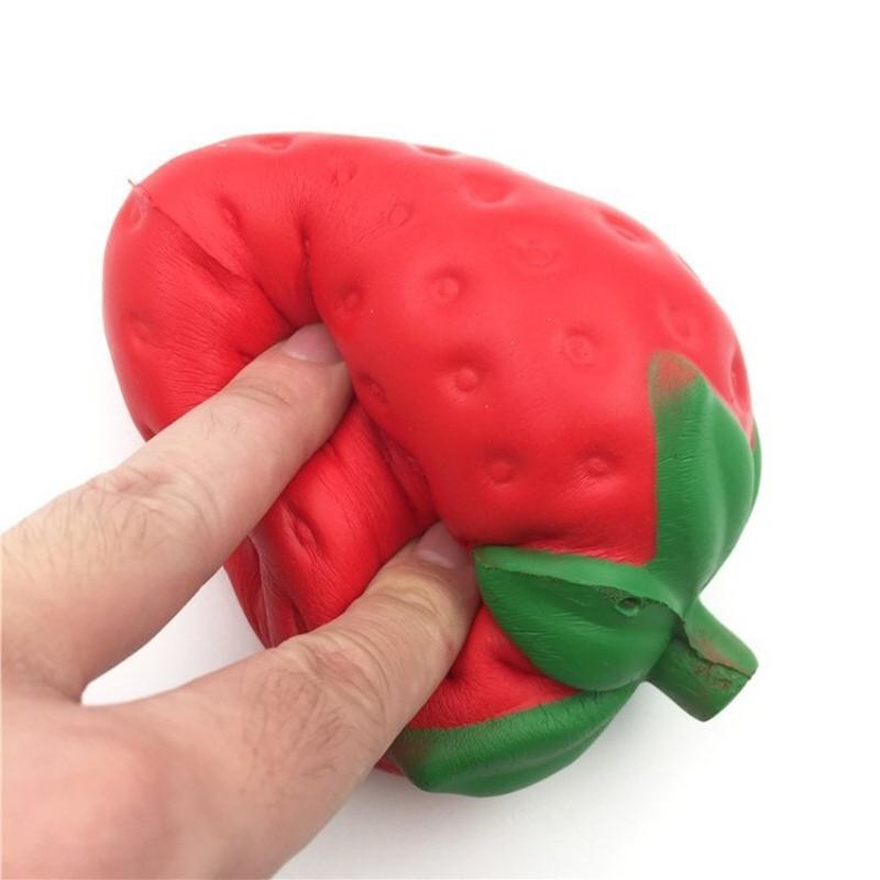 Fidget Toy Simulation Strawberry Squeeze Slow Rising Antistress Toys Decompressions Vent Squeeze Toy Stress Reliever Pinch Toy