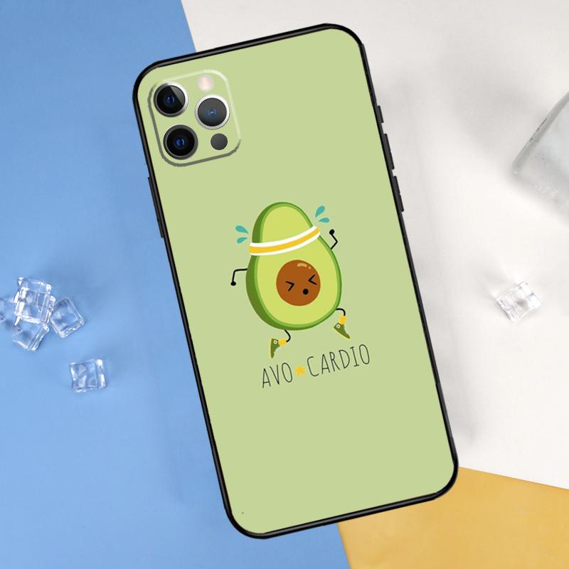 Funny Floral Avocado Unicorn Phone Case For iPhone 15 Pro 16 Pro 11 13 14 Pro Max 12 Mini XR 16 15 Plus 16e Cover Shell