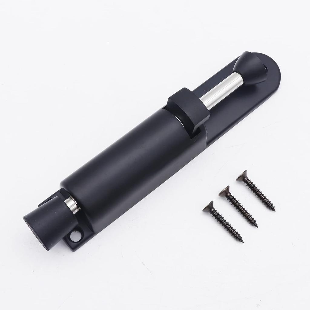 Kickdown Door Stop 2-Pack Easy Step Door Stopper Spring Loaded Telescopic Step On/Off Door Stopper Rubber Adjustable Heavy Duty Door Locks Holder