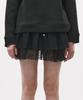 Podeowedeo Embroidered Pleated Skirt (Black)