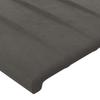 Bed Frame without Mattress Dark Grey 160 x 200 cm Velvet