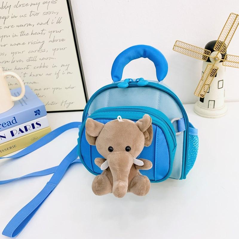 Cartoon Little Dinosaur Boys And Girls Backpack Kindergarten Student Schoolbag Cute Baby Elephant Children'S Backpack
