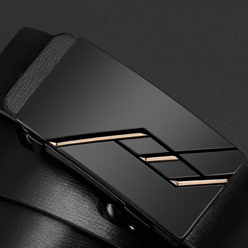 Men'S Belt Leather Automatic Buckle Cowhide Business Belt Men'S Casual Business Men'S Belt