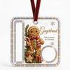 Holiday Cash Gift Ornament, Acrylic Money Pocket with Treat Compartment and Display Loop for Tree Use Gift