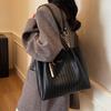 Dámská texturovaná crossbody taška přes rameno s velkou kapacitou