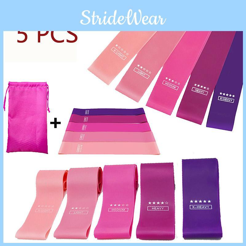 Versatile Pink Loop Exercise Bands Set For All Fitness Levels Including Home Use