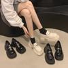 Loafers women's platform 2025 spring and autumn new retro British style black small leather shoes women's versatile JK single shoes