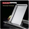 ShAO 304 Stainless Steel Rectangular Serving Tray