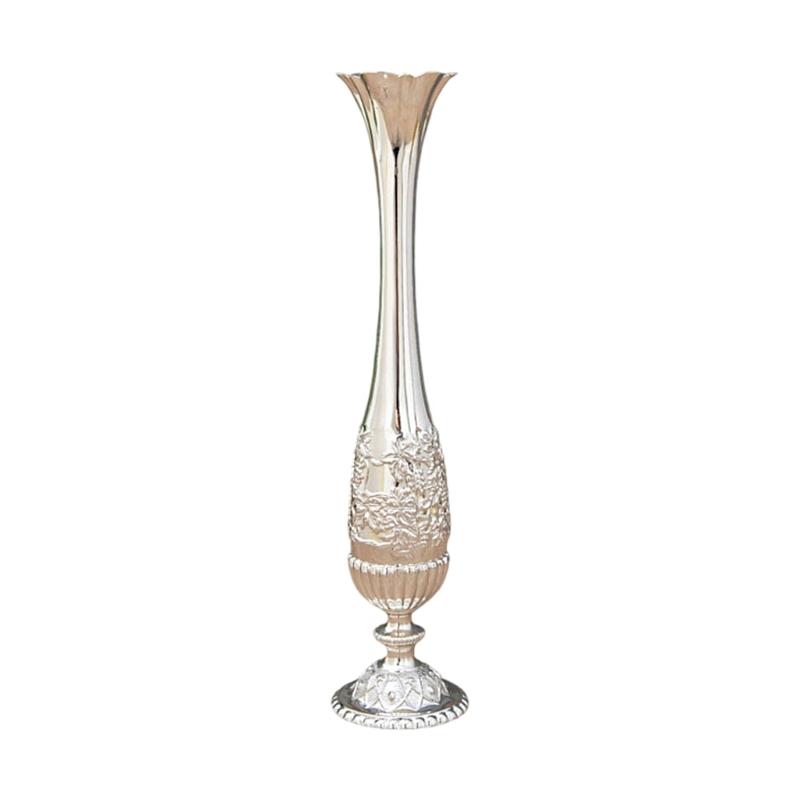 

Antique Engraved Slim Tall Metal Vases Narrow Neck Bud Vases For Floral Arrangement Displays And Interior Styling Decors серебряный