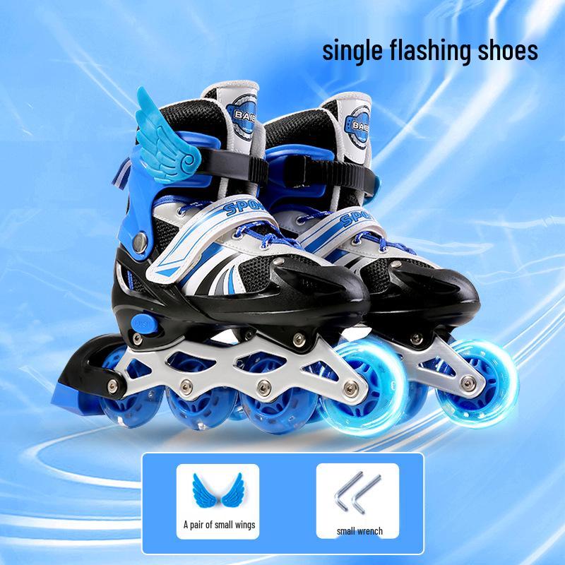 Kids' Inline & Ice Skates Set for Ages 3-15 - Beginner Rollerblades for Boys & Girls