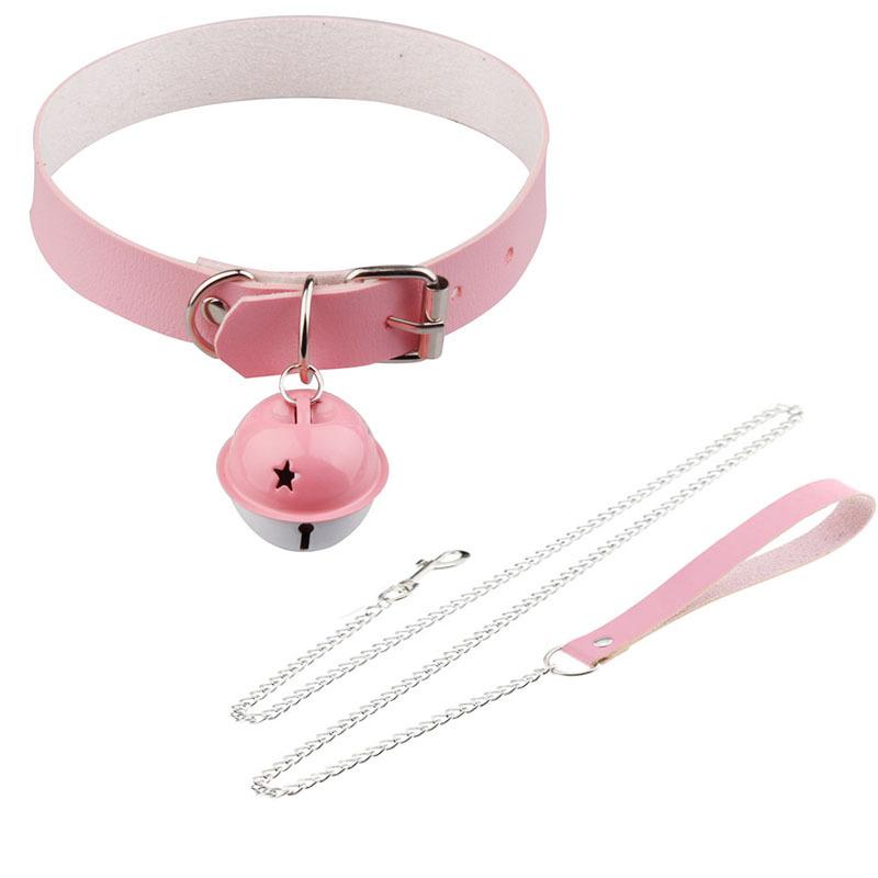 Bdsm Sex Collar Bondage Necklace Slave Leash Steel Chain Rivet Choker Dog Chain Punish Neck Collars Sex Toys For Woman Man