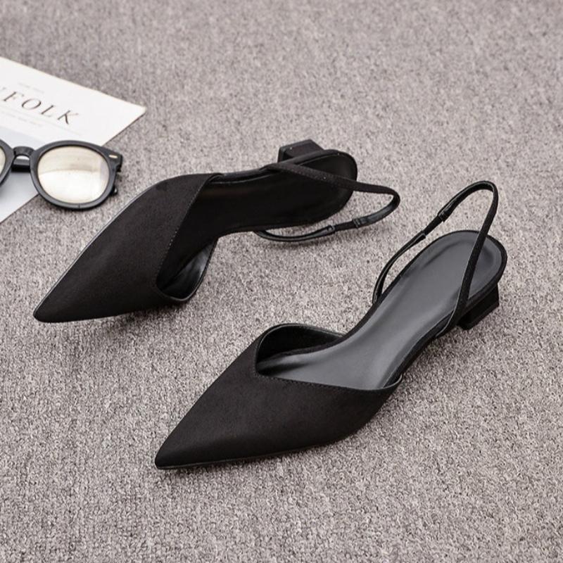 Spring Summer Slip On High Heel Women Sandals Sexy Pointed Toe Singbacks Pumps Party Dress Sandals Mules Shoes Zapatos Mujer