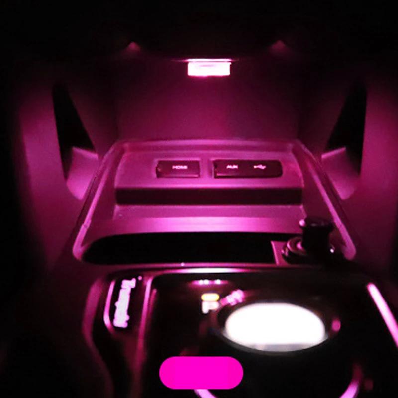 Car Mini LED Touch Switch Light Auto Wireless Ambient Lamp Portable Night Reading Light Car Roof Bulb Interior Light Accessories
