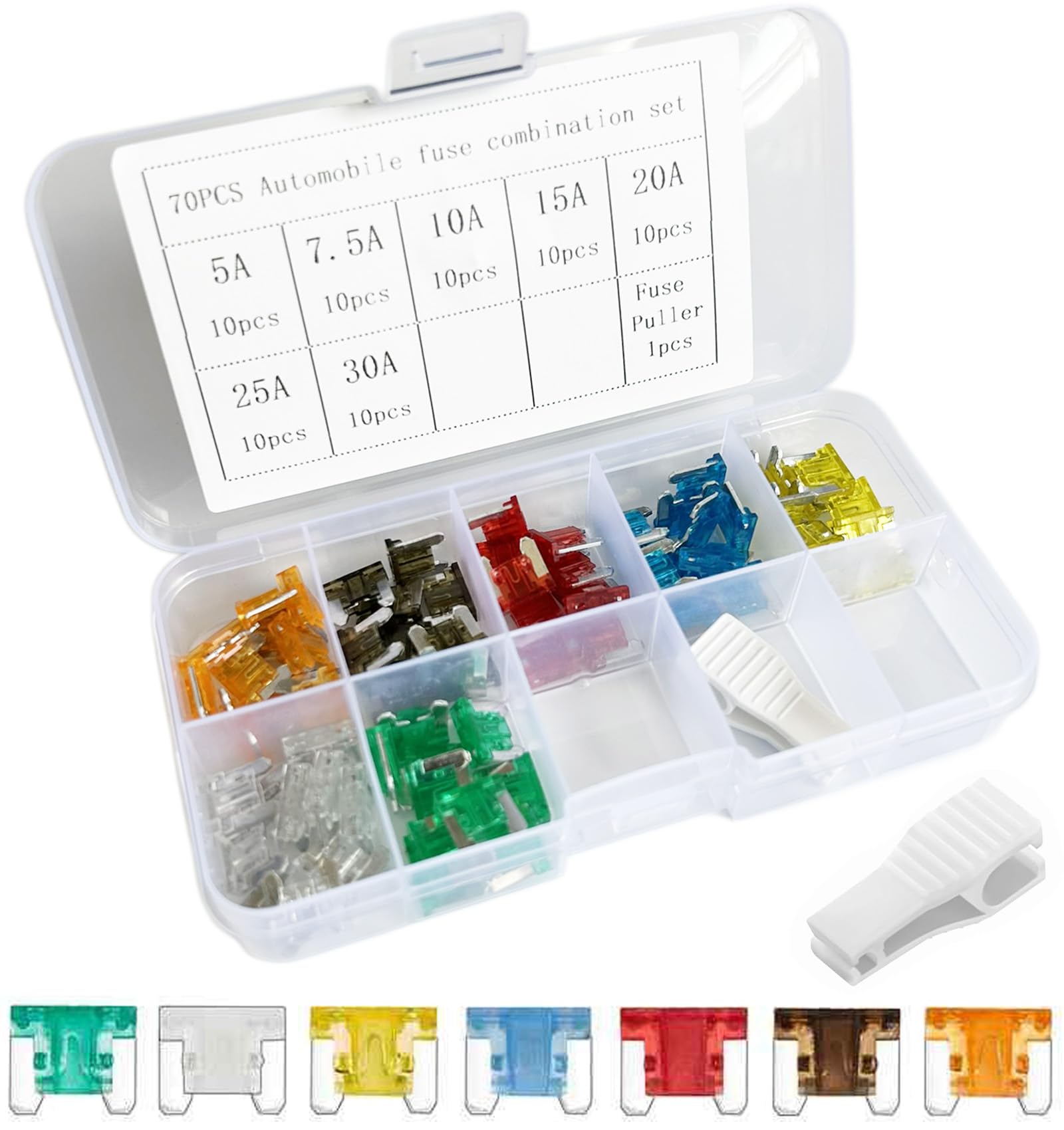 Low Profile Fuse Fuse Set Car Fuse 5A 7.5A 10A