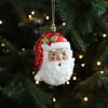 Santa Claus Christmas Elf Pendant Shiny Red Merry Christmas Decor  Holiday Party Decor