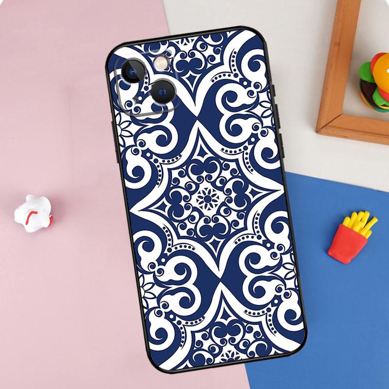 Moroccan Pattern Phone Case For iPhone 16 Pro Max 11 12 13 14 15 Pro Max Mini XR 15 16 Plus 16e Cover Shell
