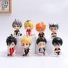 High Quality 8pcs Sitting Volleyball Boys Miniature Figures Hinata Shoyo Kageyama Tobio