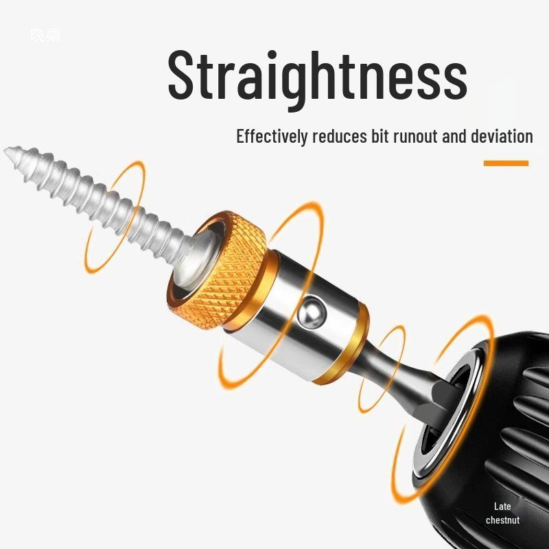 Universal Anti-Slip Magnetic Screwdriver Bit with Strong Magnetic Ring