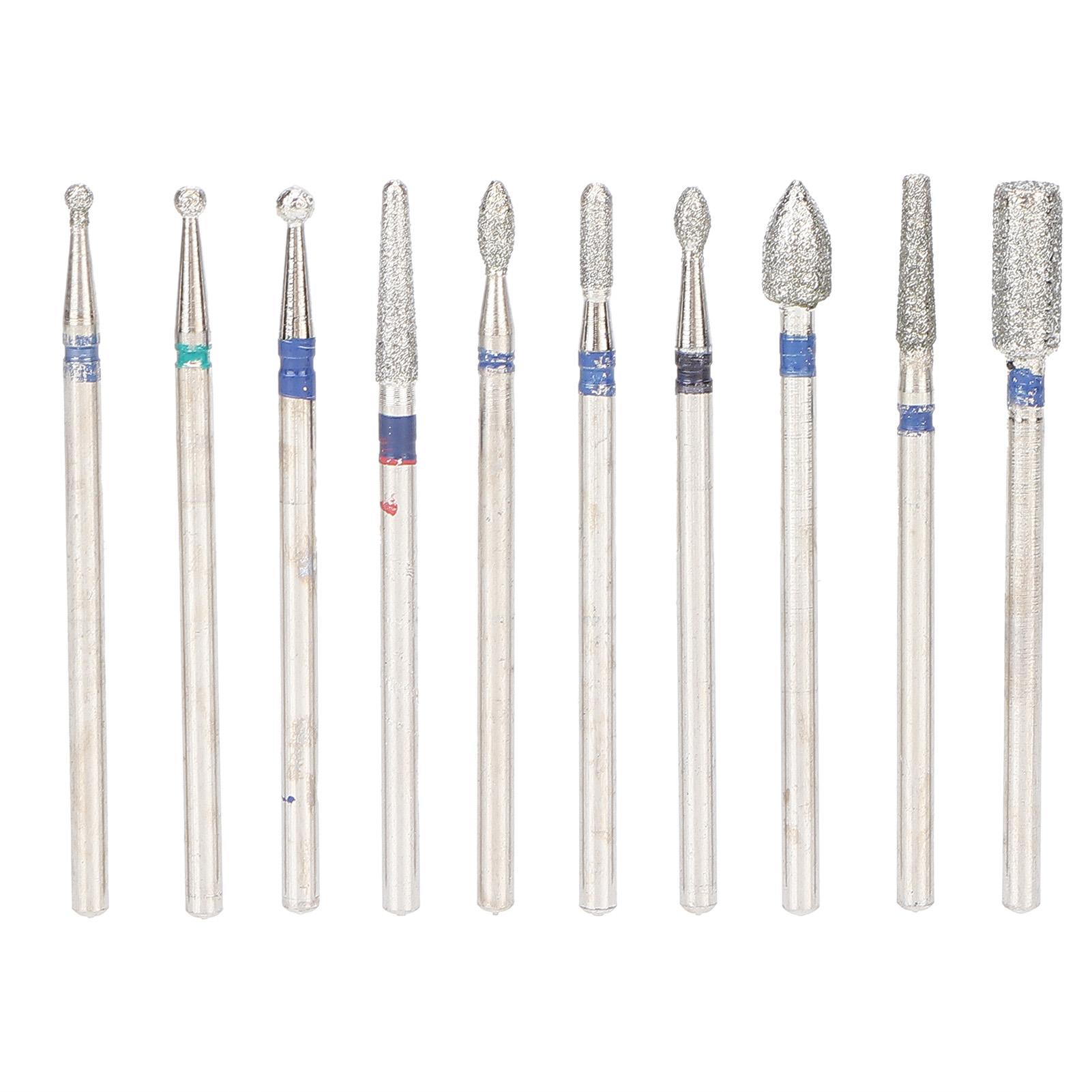 

Nail Drill Bit Set Practical Safe Convenient Durable High Hardness Wearproof Nail Polishing Head for Women