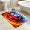 Fire Ice Dragons Living Room Nonslip Area Rug Soft Carpet For Bedroom Game Playroom Sofa Office Home Decor Doormat Christmas Gift