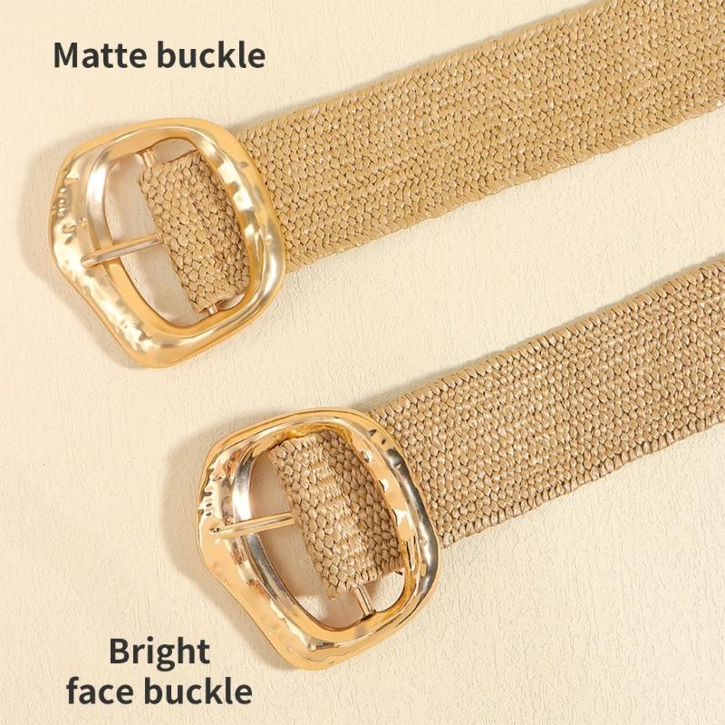 Woven Linen Women Waist Belt Fashion Waist Accessory for Skirts Dresses Bohemian Styles Waist Decoration for Festival