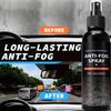 Car Anti-Fog Spray 120ml Rain-Proof Automotive Interior Cleaning Mist Long-Lasting Glass Anti-Fog Spray For Goggles Rearview