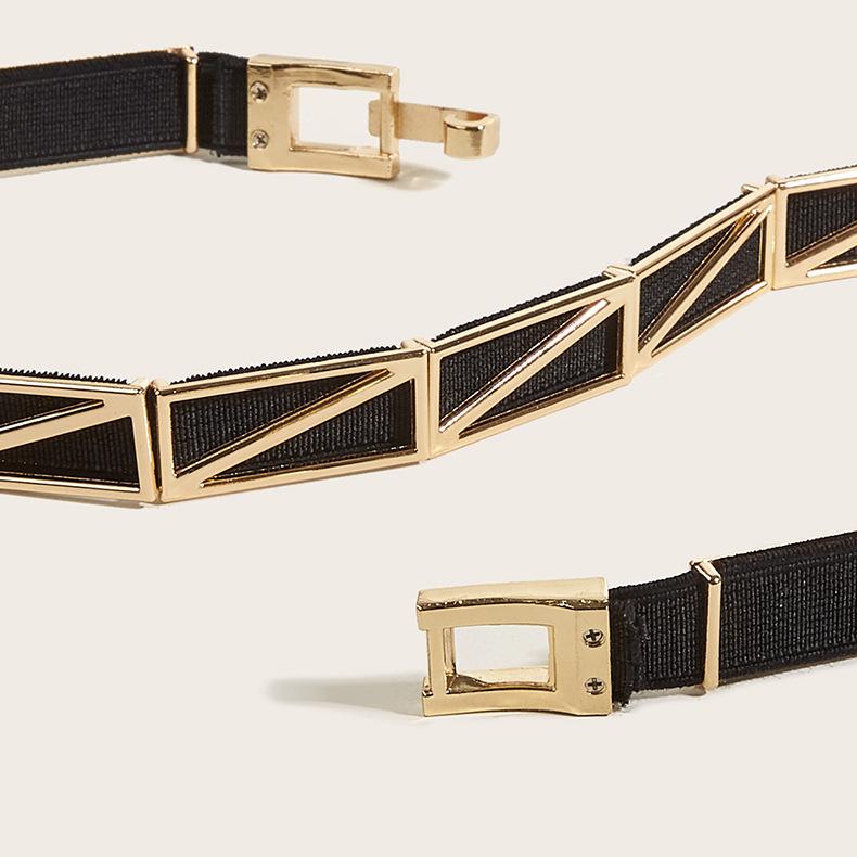 Ceinture Manteau Élastique Accessoires Décoratifs Robe Costume Sceau de Taille Femmes Automne Hiver Tendance Été Noir