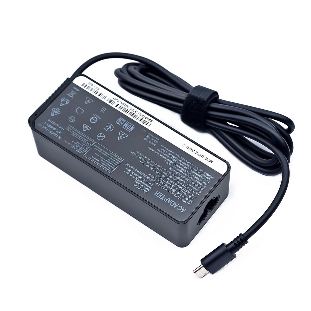 20V 3.25A 65W USB Type-C AC Laptop Power Adapter Charger For Thinkpad X1 Carbon Yoga X270 X280 T580 P51 P52s E480 E470 S2