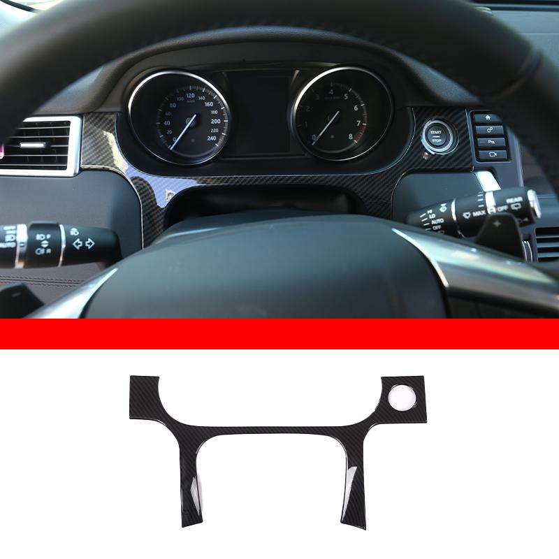 Car Interior Carbon Fiber Style Modified Stickers For Land Rover Discovery Sport 2015-2019 Auto Gear Shift Panel Cover Accessory