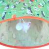 Cat Tunnel Toy with Plush Ball Crinkle Paper Collapsible Tunnel Bag Cat Self