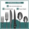 1010 Knife Fork and Spoon Stainless Steel Tableware Set 24-piece Tableware Steak Knife Fork and Spoon