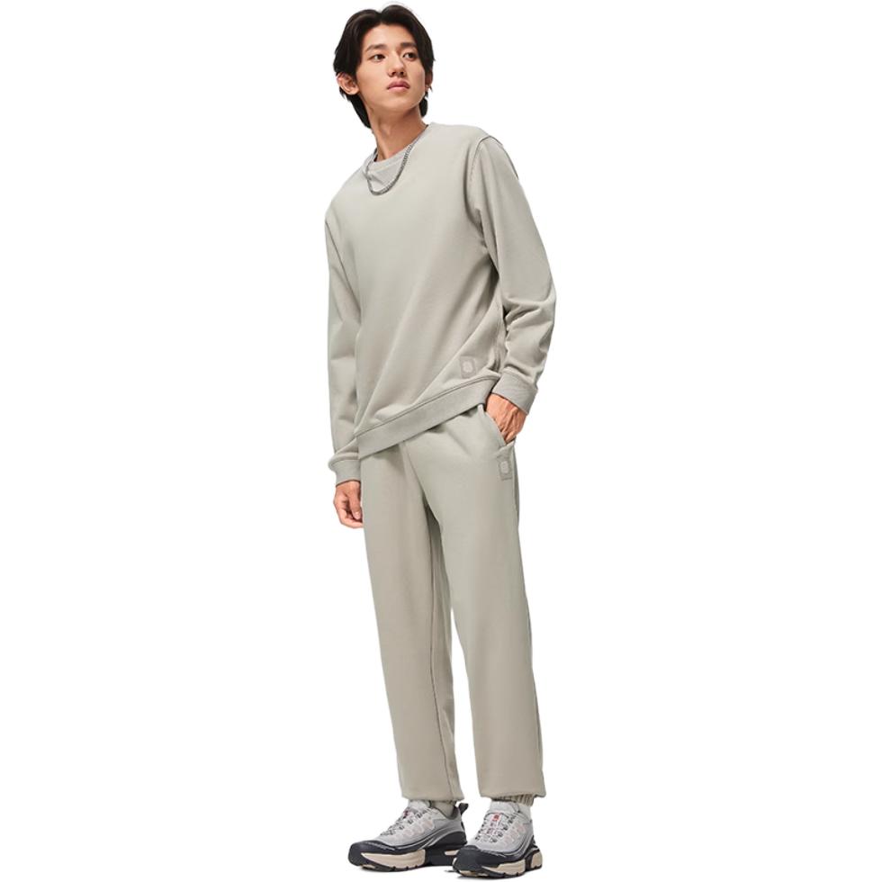 Li Ning Sports Trendy Collection Sweatshirt Men's Plaster Gray AWDT965-7