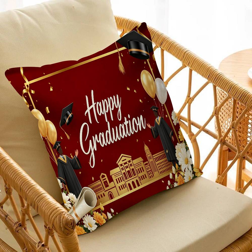 Graduation Decorations Personalized Pillow Cover Kids Bedroom Wild Party Decor Pillowcase Kid Birthday Shower Gift