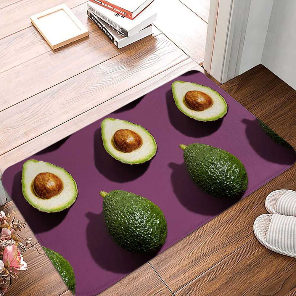 

Коврик для двери крыльца, коврик для двери авокадо, ковер, нескользящий моющийся коврик для гостиной, спальни 40x60cm